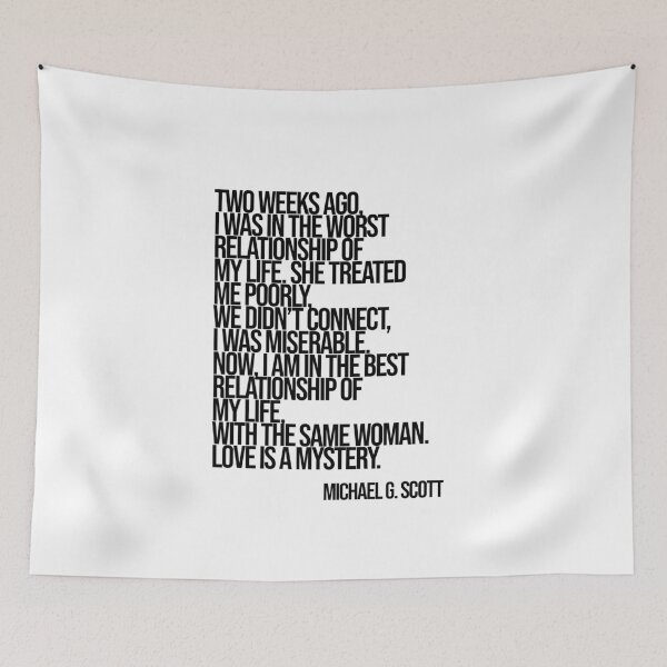 Item preview, Michael Scott The Office Funny Quote designed and sold by Enea Kelo.