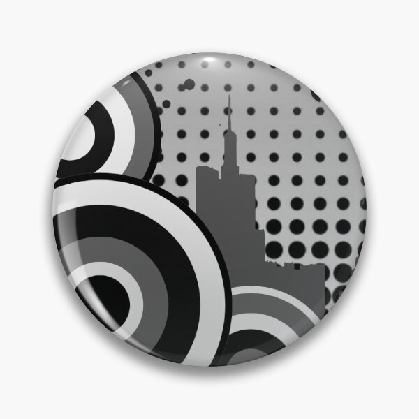 Item preview, black and white abstract frutiger metro pattern designed and sold by meuliasshop.