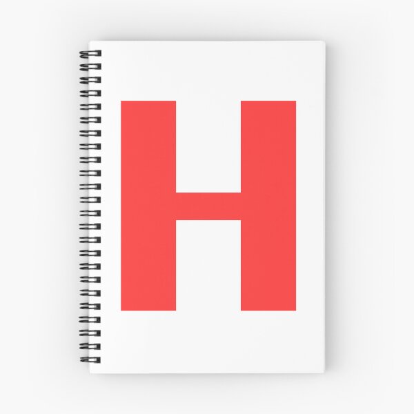 Item preview, Big Red Alphabet Letter H designed and sold by RobbiesMusic.