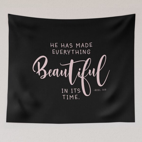 Item preview, He Has Made Everything Beautiful In Its Time - Pink designed and sold by amazingjoy.