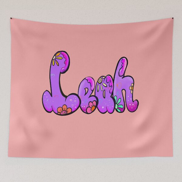 Item preview, Leah in purple - Popular Girls and womens Personalized Custom name Leah designed and sold by Artonmytee.