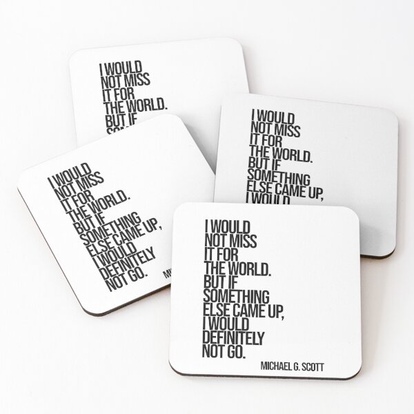 Item preview, Michael Scott The Office Funny Quote designed and sold by Enea Kelo.