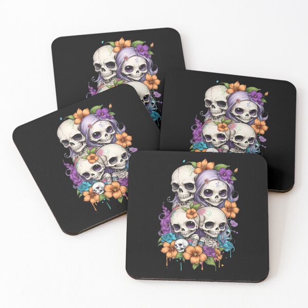 Item preview, Bold Skull and Flower Design designed and sold by Mechanical-Artt.
