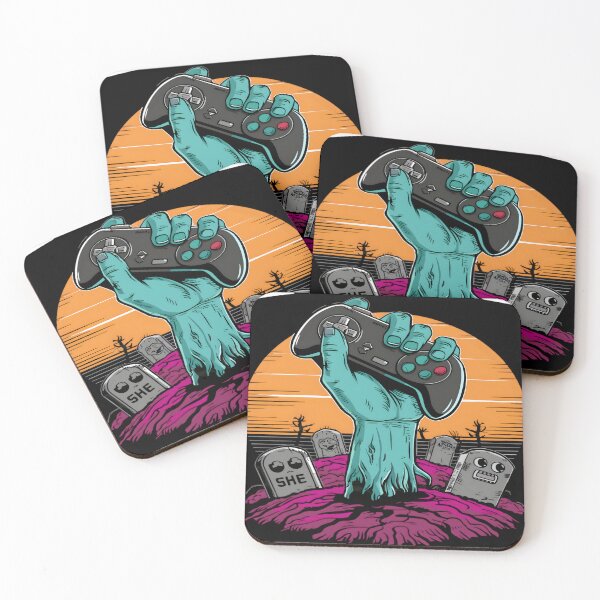 Item preview, Halloween Gamer Zombie Rising From The Grave designed and sold by KitonicTees.