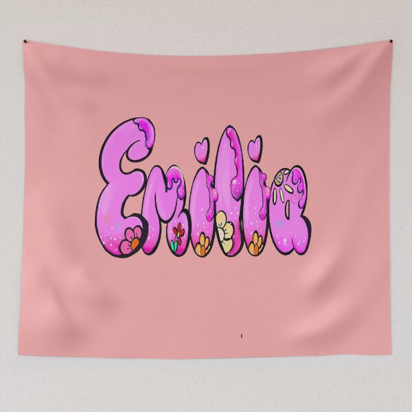 Item preview, Emilia in pink Popular Girls and womens Personalized Custom name Emilia designed and sold by Artonmytee.