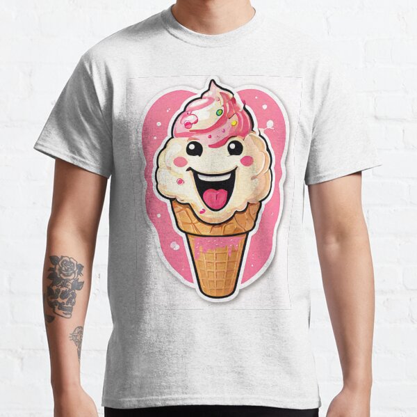 Item preview, Scratch And Sniff Sticker Ice Cream, Scooper Dooper! woman T-Shirt designed and sold by pigeon-blue.