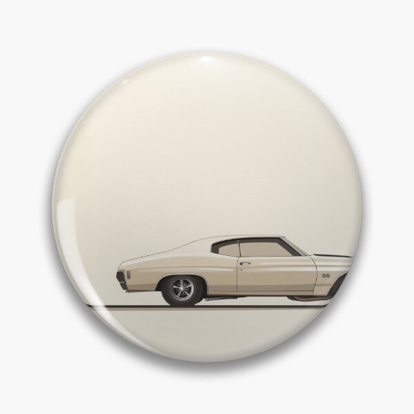 Item preview, Classic American Muscle Car in Beige on Light Beige designed and sold by CybergenArtworx.