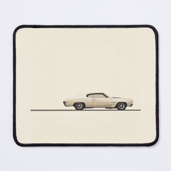 Item preview, Classic American Muscle Car in Beige on Light Beige designed and sold by CybergenArtworx.