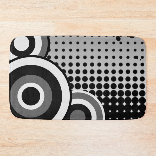 Item preview, black and white abstract frutiger metro pattern designed and sold by meuliasshop.