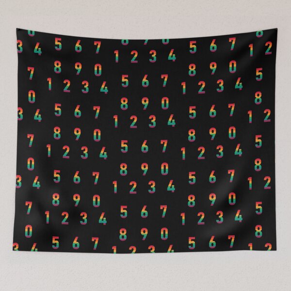 Item preview, Rainbow Numerals, Numbers sticker pack designed and sold by Numbers-Art.