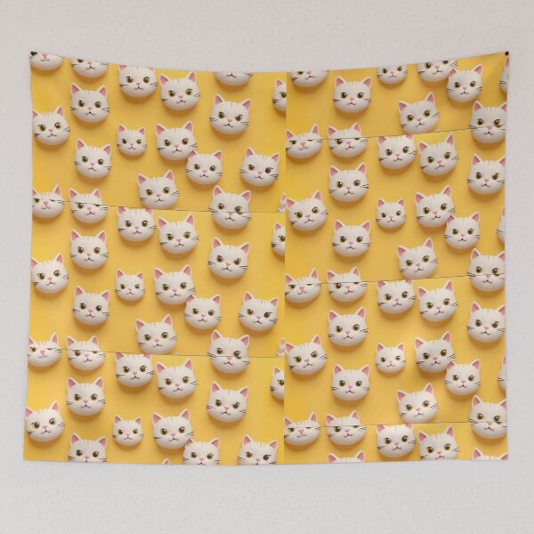 Item preview, Cat faces pattern designed and sold by MatthaeusArts.