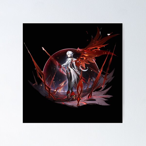 Item preview, Arlecchino Banner Art - Genshin Impact designed and sold by TheChipQueen.