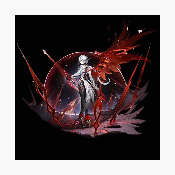 Item preview, Arlecchino Banner Art - Genshin Impact designed and sold by TheChipQueen.