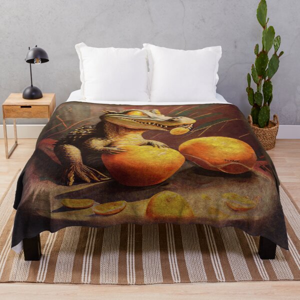 Item preview, Baby Alligator Eating Oranges - dePace' designed and sold by mrpropcake.