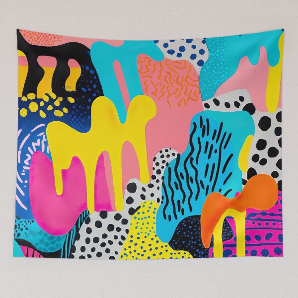 Item preview, Neon Dopamine Décor Abstract Art designed and sold by Studio Axis.