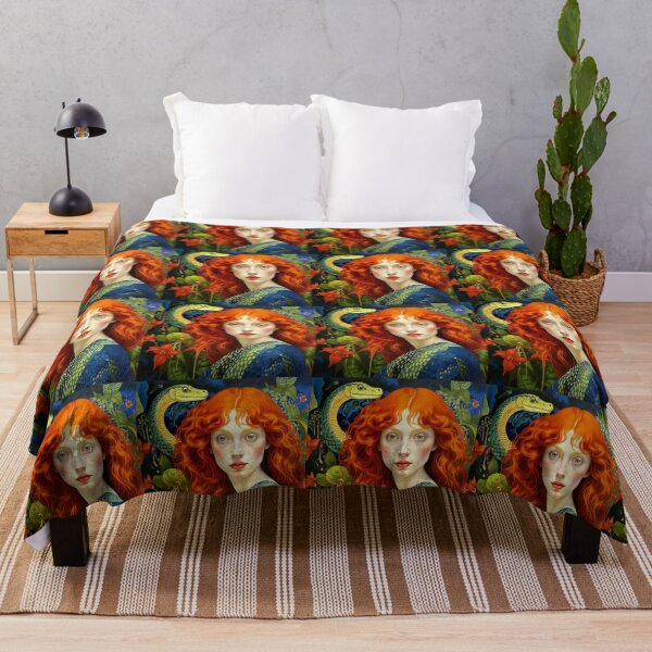 Item preview, Une femme serpent parmi des plantes fantastiques. designed and sold by Natalia-Vlad.