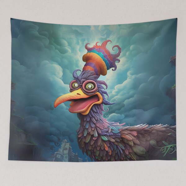 Item preview, The Madcap Rooster of the Cloud Kingdom designed and sold by Sillytoe.