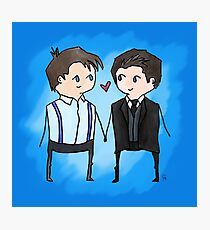 Jack And Ianto Chibis Photographic Print