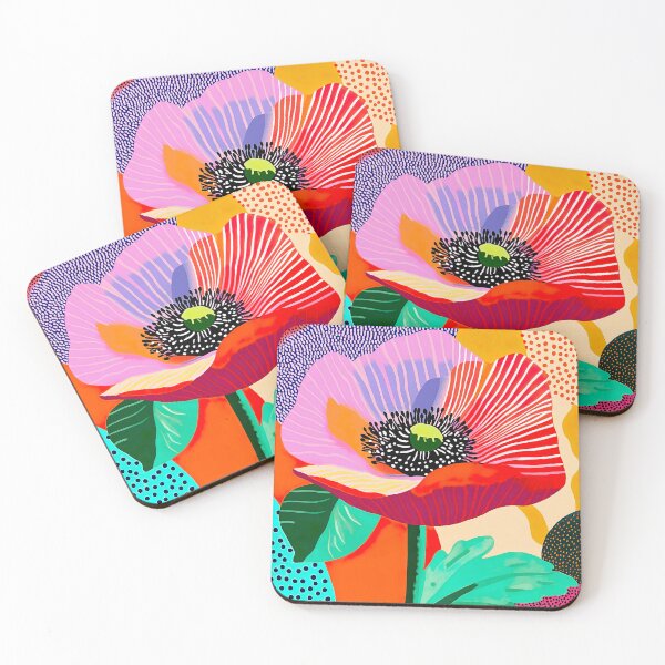 Item preview, Vibrant Poppy Flower Abstract designed and sold by Studio Axis.