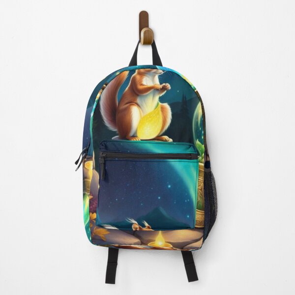 Item preview, Green Northern Lights With Squirrels And Pretty Bottles designed and sold by Melantari Vizuns.