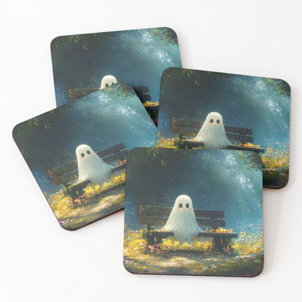 Item preview, Cute Ghost in the Forest designed and sold by cardinalhill.