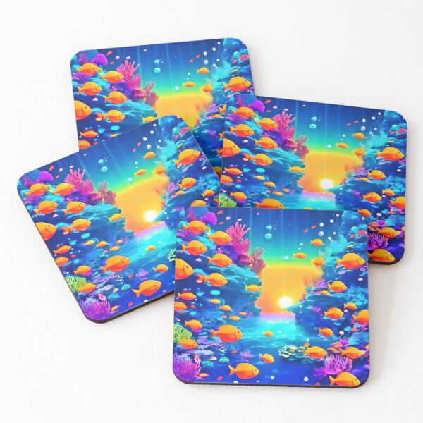 Item preview, Vibrant Underwater Paradise Found designed and sold by Health And Fitness Posts e-Store.