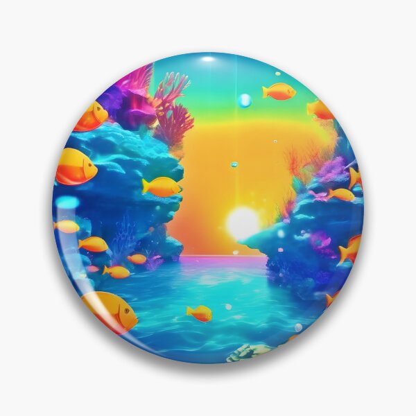 Item preview, Vibrant Underwater Paradise Found designed and sold by Health And Fitness Posts e-Store.