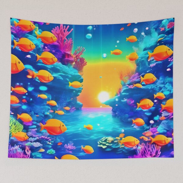 Item preview, Vibrant Underwater Paradise Found designed and sold by Health And Fitness Posts e-Store.