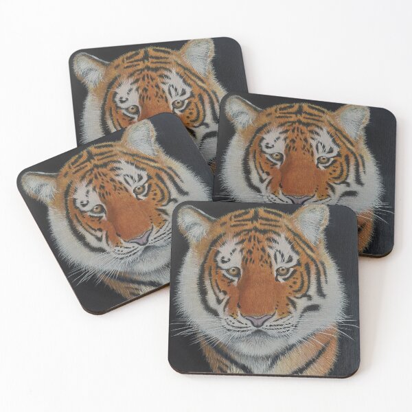 Item preview, Original Acrylic Tiger painting designed and sold by Amos-artdesigns.