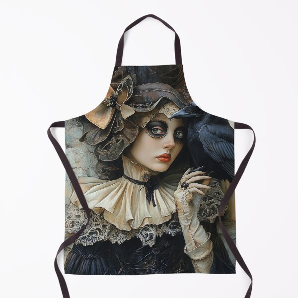 Item preview, woman with black crow, designed and sold by GalynaLB.