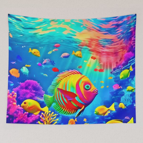 Item preview, Underwater World of Color designed and sold by Health And Fitness Posts e-Store.