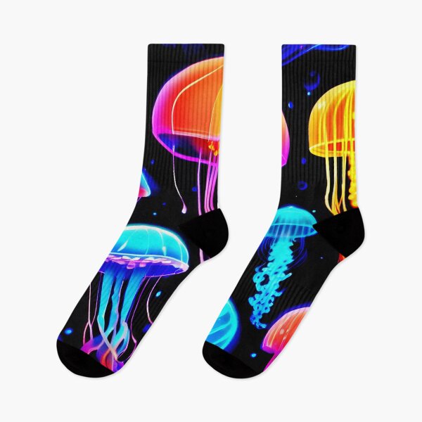 Item preview, Neon Jellyfish designed and sold by Health And Fitness Posts e-Store.