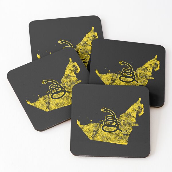 Item preview, Distressed UNITED ARAB EMIRATES  - Freedom Is The Superpower - Modern Gadsden Snake Flag - Dont Tread On Me design designed and sold by pelagio.