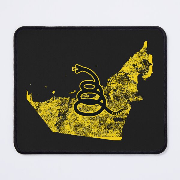 Item preview, Distressed UNITED ARAB EMIRATES - Freedom Is The Superpower - Modern Gadsden Snake Flag - Dont Tread On Me design designed and sold by pelagio.