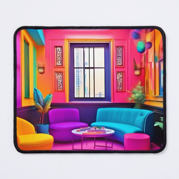 Item preview, Neon Living Room Bold Colors designed and sold by Health And Fitness Posts e-Store.