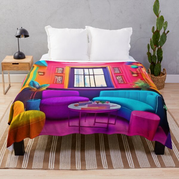 Item preview, Neon Living Room Bold Colors designed and sold by Health And Fitness Posts e-Store.
