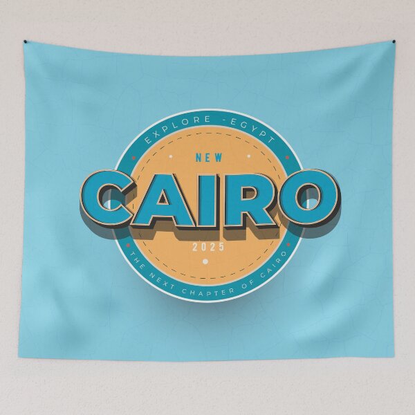Item preview, Travel Typography Design: Exploring the Essence of New Cairo. designed and sold by HEMRO.