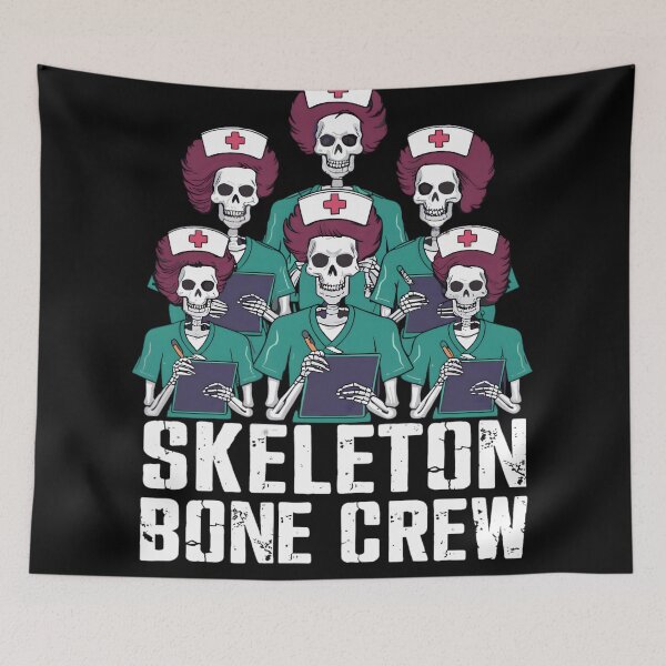 Item preview, Halloween Nurse Skeleton Bone Crew designed and sold by KitonicTees.