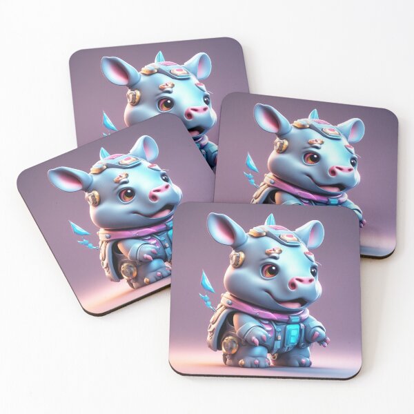 Item preview,  Cute Rhino Gaming Cartoon Vector Icon Illustration designed and sold by hjian8219.