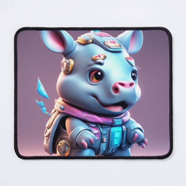 Item preview,  Cute Rhino Gaming Cartoon Vector Icon Illustration designed and sold by hjian8219.