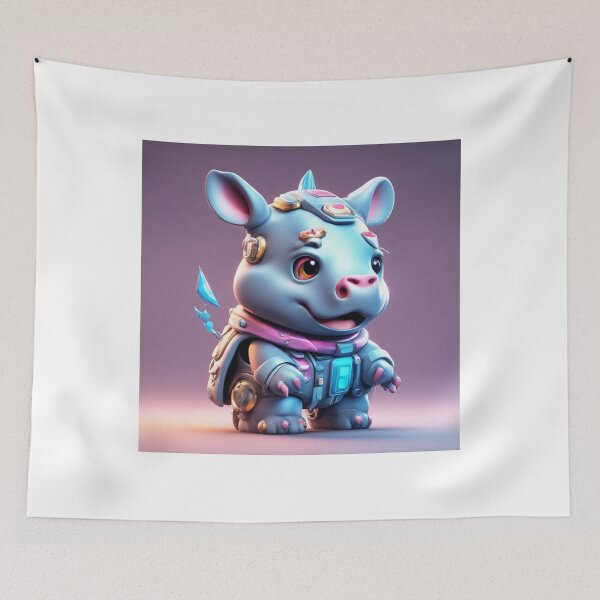 Item preview,  Cute Rhino Gaming Cartoon Vector Icon Illustration designed and sold by hjian8219.