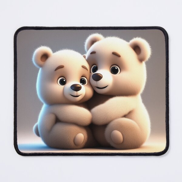 Item preview, Cute Bear Hugging Baby Bear Cartoon Vector Icon Illustration designed and sold by hjian8219.