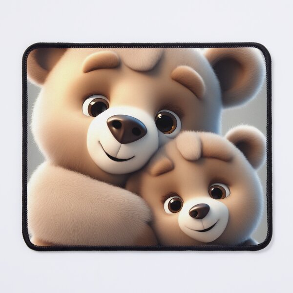 Item preview, Cute Bear Hugging Baby Bear Cartoon Vector Icon Illustration designed and sold by hjian8219.