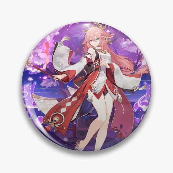 Item preview, Yae Miko Banner Art - Genshin Impact designed and sold by TheChipQueen.