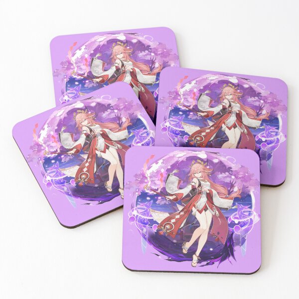 Item preview, Yae Miko Banner Art - Genshin Impact designed and sold by TheChipQueen.