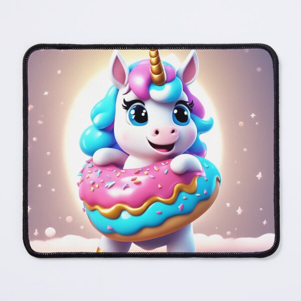 Item preview, Cute Unicorn Riding Donut UFO Cartoon Vector Icon Illustration designed and sold by hjian8219.