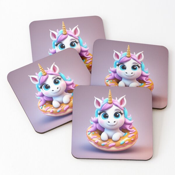 Item preview, Cute Unicorn Riding Donut UFO Cartoon Vector Icon Illustration designed and sold by hjian8219.