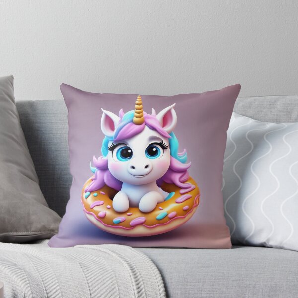 Item preview, Cute Unicorn Riding Donut UFO Cartoon Vector Icon Illustration designed and sold by hjian8219.
