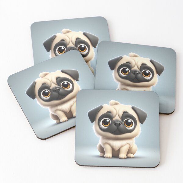 Item preview, Cute Pug Dog Gaming Cartoon Vector Icon Illustration designed and sold by hjian8219.