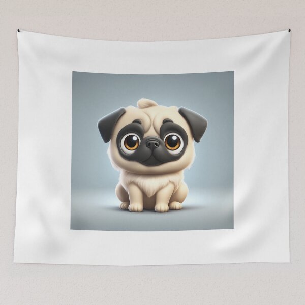 Item preview, Cute Pug Dog Gaming Cartoon Vector Icon Illustration designed and sold by hjian8219.